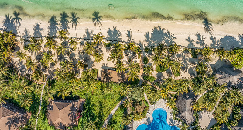 Br&ouml;llopsresan gick vidare till Zansibars vackra str&auml;nder.
