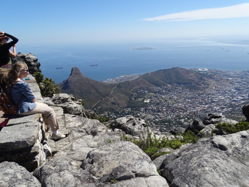 Utsikt fr&aring;n Table Mountain i Kapstaden