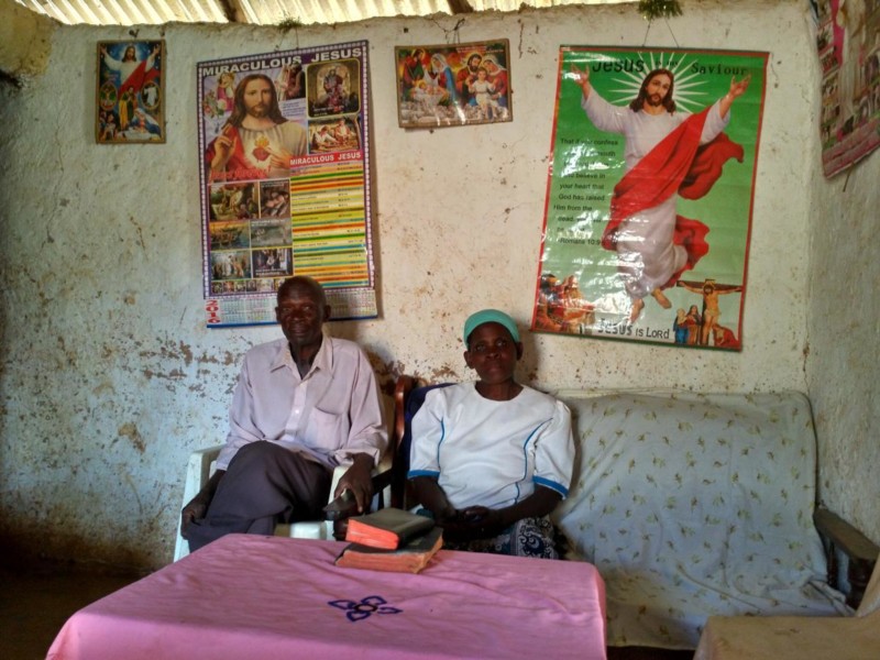 Hemma hos ett par i Kenya