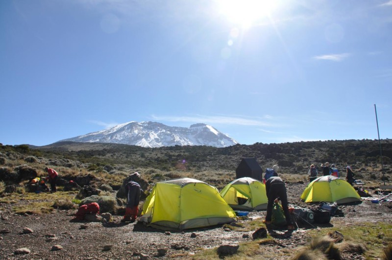 Camping p&aring; Kilimanjaro