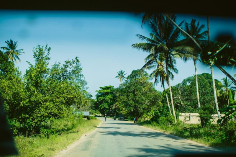 P&aring; v&auml;g till hotellet i Zanzibar