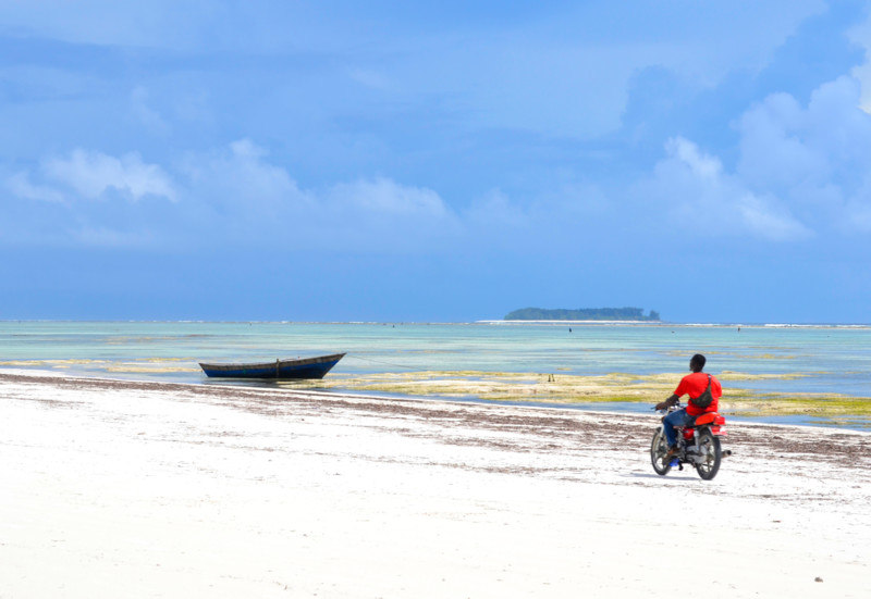 Tidvattnet p&aring; Zanzibars &ouml;stkust