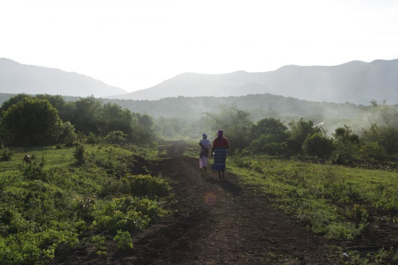 Vackra landskap i Kenya