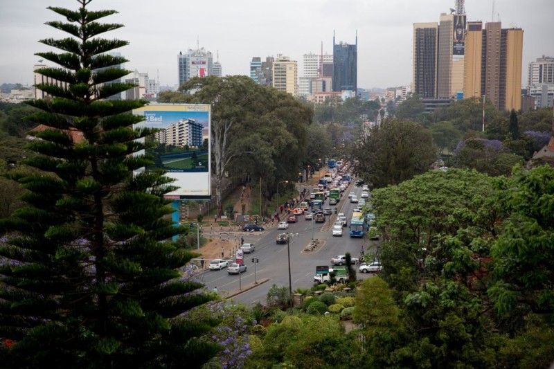 Den afrikanska storstaden Nairobi