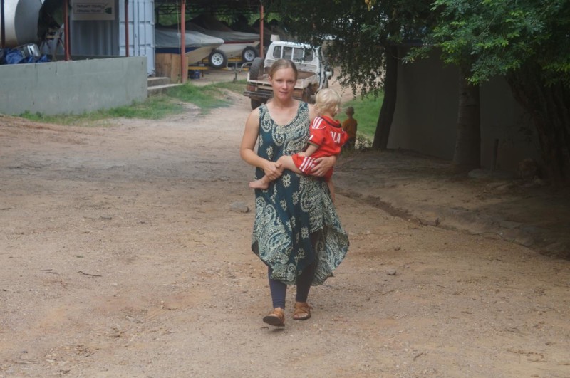 Resa med barn i Zambia