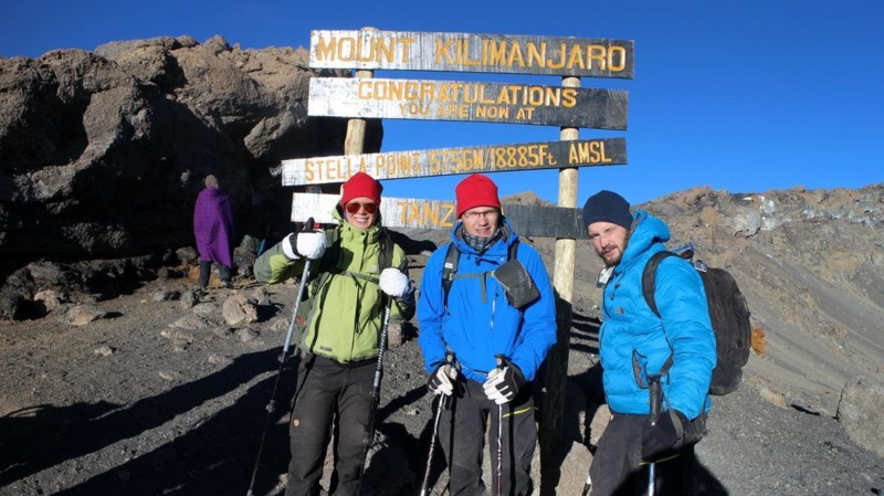 Vandrare p&aring; Kilimanjaro