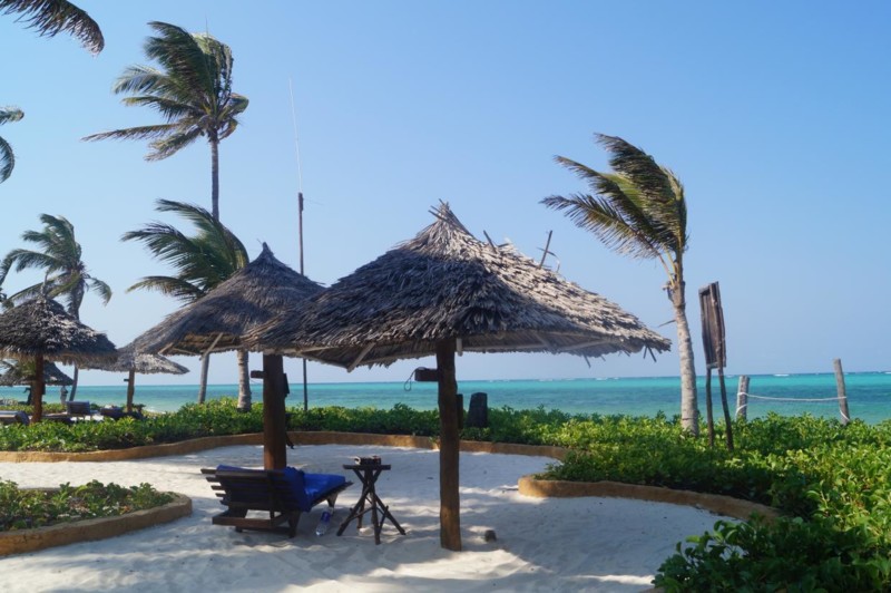 Bl&aring;sigt v&auml;der i Zanzibar