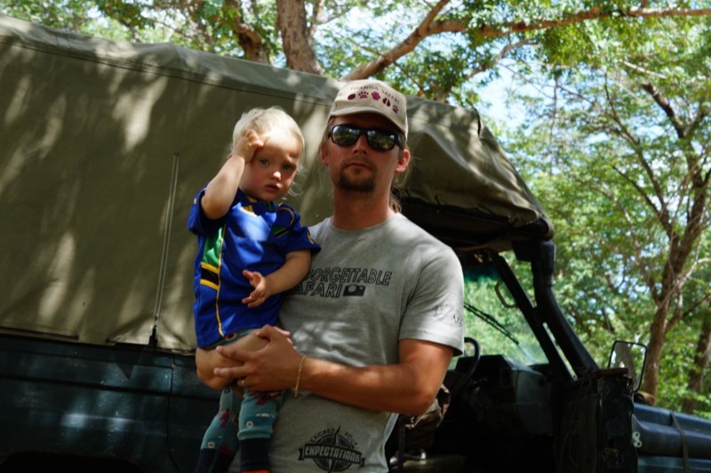 Safari med barn i Zimbabwe