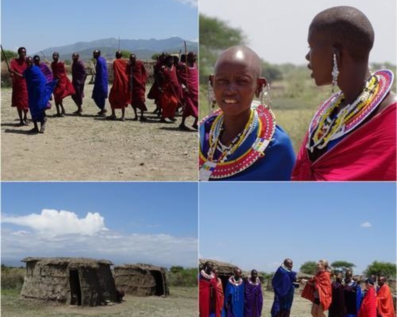 M&ouml;ten med massajer i Tanzania